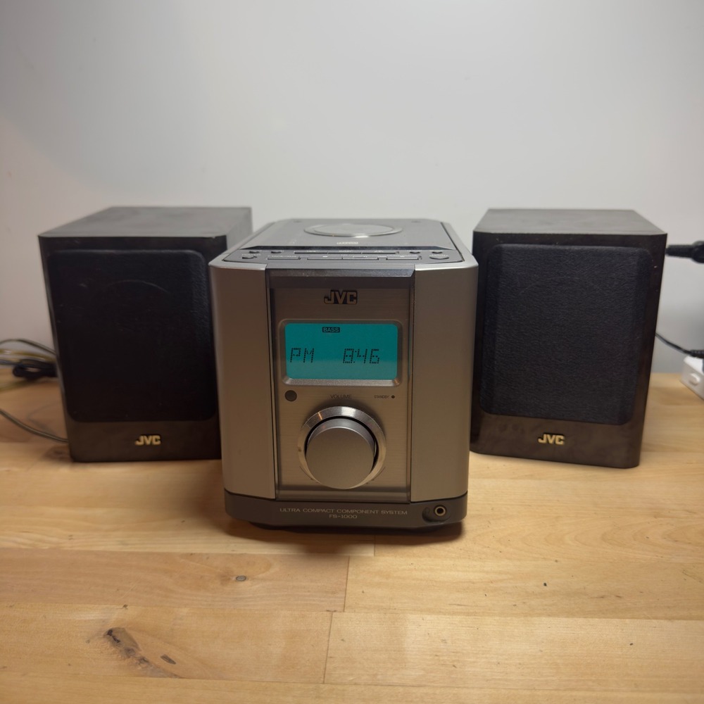 JVC FS-1000 Ultra Compact Component System CD Player AM/FM Radio FS-1000GR